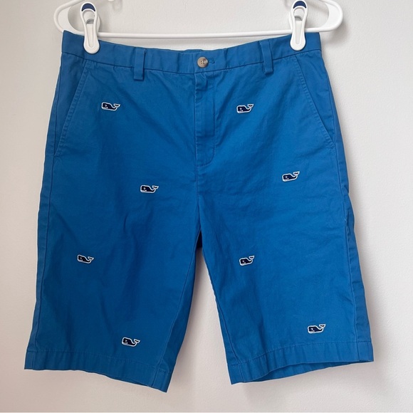 Vineyard Vines Boy's Whale Embroidered Breaker Shorts (Size 18, Schooner Blue) - Picture 1 of 11